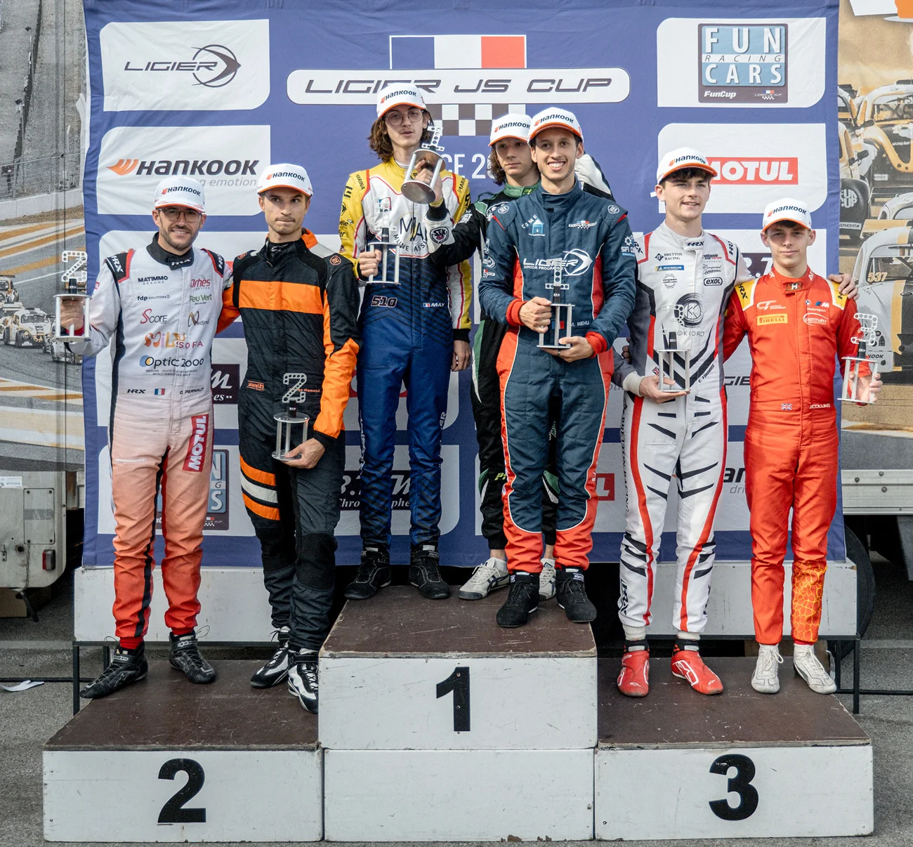 Le podium Élite de Portimão en octobre 2026